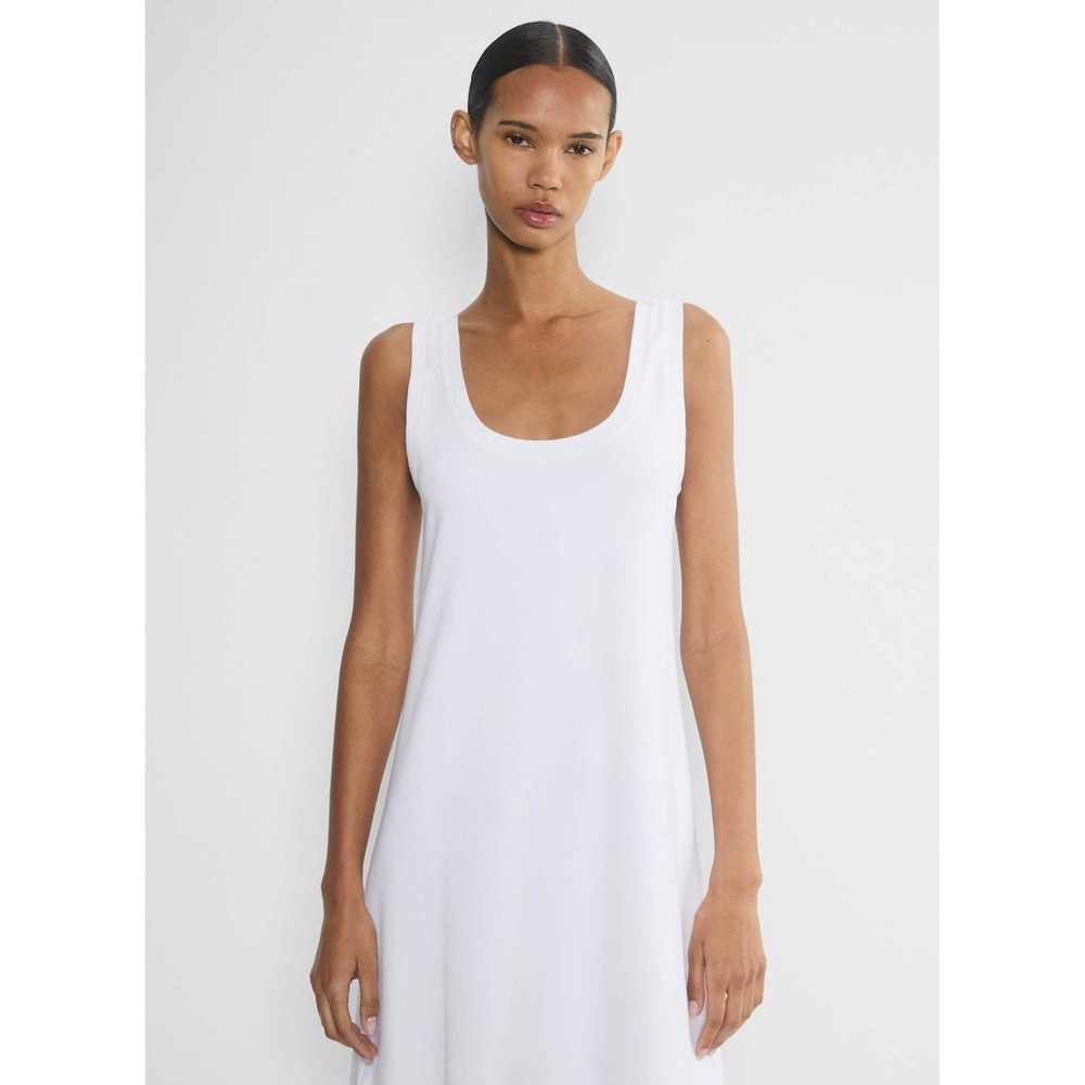 Aritzia Babaton InterLock Cotton Hilma Dress, White, Large - Picture 4 of 4
